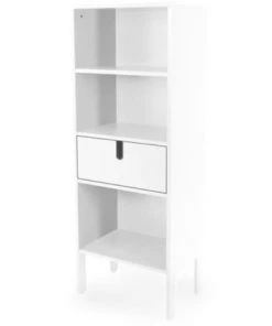 Meubles & Design Étagères Grande étagère Design Tiroir Et Niches Blanc