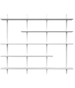 Meubles & Design Étagères Grande étagère Moderne En Bois 190x224 Naturel -Vaisseliers Soldes Magasin grande etagere moderne en bois 190x224 blanc 1