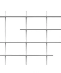 Meubles & Design Étagères Grande étagère Moderne En Bois 190x224 Blanc -Vaisseliers Soldes Magasin grande etagere moderne en bois 190x224 blanc 4