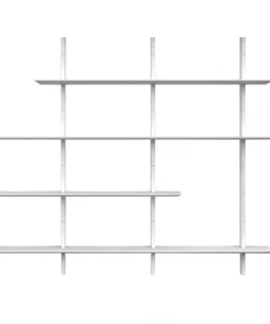 Meubles & Design Étagères Grande étagère Moderne En Bois 190x224 Blanc -Vaisseliers Soldes Magasin grande etagere moderne en bois 190x224 blanc 5