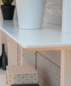 Meubles & Design Étagères Grande étagère Moderne En Bois 190x224 Blanc -Vaisseliers Soldes Magasin grande etagere moderne en bois 190x224 blanc 6