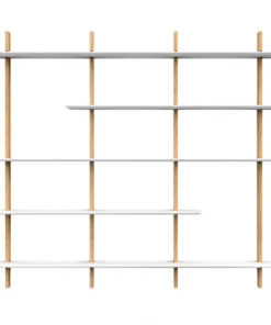 Meubles & Design Étagères Grande étagère Moderne En Bois 190x224 Naturel