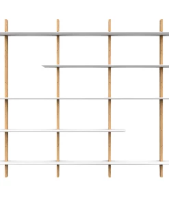 Meubles & Design Étagères Grande étagère Moderne En Bois 190x224 Noir -Vaisseliers Soldes Magasin grande etagere moderne en bois 190x224 naturel