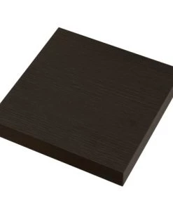 Mobili Rebecca Étagères Lot De 2 étagères Murales 25x25 Cm En Mdf Marron Wengé