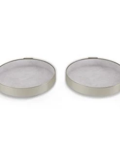 Umbra Étagères Lot De 2 étagères Murales Rondes D 16,5cm Nickel -Vaisseliers Soldes Magasin lot de 2 etageres murales rondes d 16 5cm nickel 4