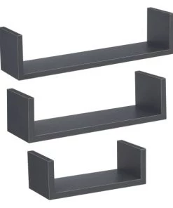 Five Simply Smart Étagères Lot De 3 étagères Bord Gris Anthracite