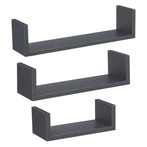 Five Simply Smart Étagères Lot De 3 étagères Bord Gris Anthracite 1 Five Simply Smart Étagères Lot De 3 étagères Bord Gris Anthracite