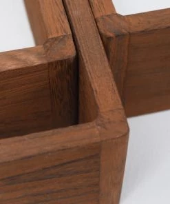 Mobili Rebecca Étagères Lot De 3 étagères Cubiques En Bois Paulownia Marron Foncé -Vaisseliers Soldes Magasin lot de 3 etageres cubiques en bois paulownia marron fonce 3