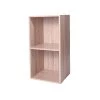 Casâme Étagères Meuble 2 Cases Avec Fond 32 X 30 X 63 Cm - Marron