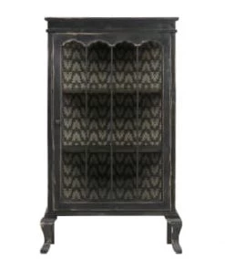 Bepurehome Vitrines Meuble De Rangement à Roulettes, Vitrine Métal Noir