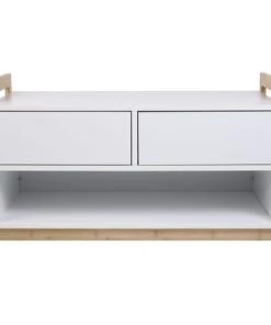 The Home Deco Factory Étagères Meuble De Rangement Bas Scandinave Blanc -Vaisseliers Soldes Magasin meuble de rangement bas scandinave blanc 4