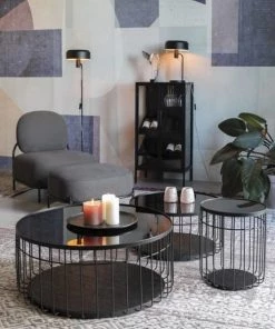 Vaisseliers Soldes Magasin -Vaisseliers Soldes Magasin meuble range bouteille en bois noir 1