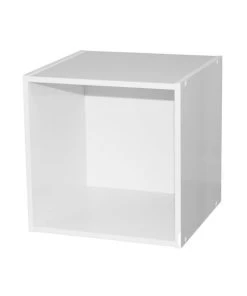 Calicosy Étagères Meuble Une Case 35.1 X 34.9 X 33.7 - Blanc -Vaisseliers Soldes Magasin meuble une case 35 1 x 34 9 x 33 7 blanc 2