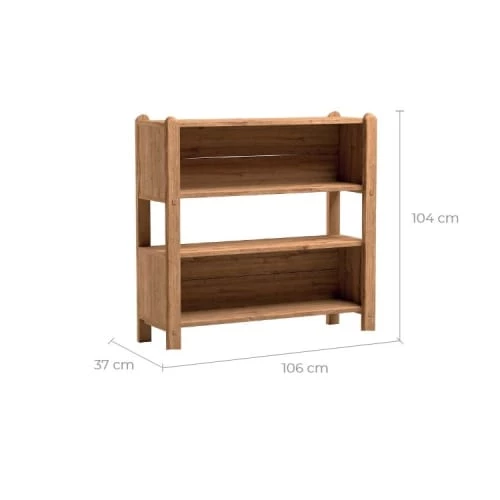 Rendez Vous Déco Étagères Petite étagère 2 Niveaux En Bois De Pin Recyclé 2 Rendez Vous Déco Étagères Petite étagère 2 Niveaux En Bois De Pin Recyclé – Image 2