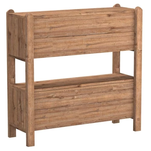 Rendez Vous Déco Étagères Petite étagère 2 Niveaux En Bois De Pin Recyclé 4 Rendez Vous Déco Étagères Petite étagère 2 Niveaux En Bois De Pin Recyclé – Image 4