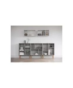 Meubles & Design Étagères Petite étagère Carrée Style Moderne Gris -Vaisseliers Soldes Magasin petite etagere carree style moderne gris 4