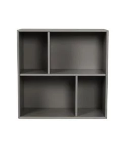 Meubles & Design Étagères Petite étagère Carrée Style Moderne Gris Foncé