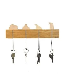 Reine Mère Étagères Porte-clefs Mural Et 4 Porte-clefs Paysage