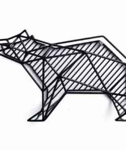 Kikkerland Étagères Porte-courrier Métallique Mural Ours