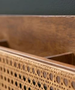 Passage Vernet Étagères Porte-revues Mural En Cannage Marron -Vaisseliers Soldes Magasin porte revues mural en cannage marron 4