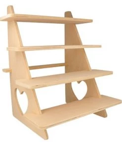 Artemio Étagères Présentoir Bois à 4 étagères 38x32x26cm