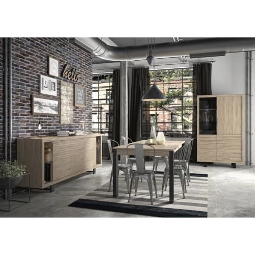 Gami Vaisseliers Rangement Haut Effet Bois Marron 2 Gami Vaisseliers Rangement Haut Effet Bois Marron – Image 2