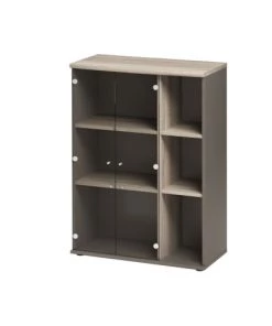 Gami Étagères Rangement Haut Effet Bois Marron