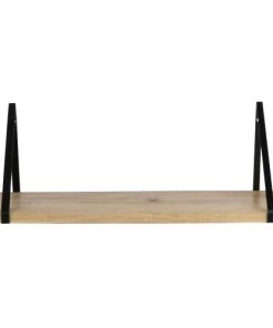 Maisons Du Monde Étagères Rangement Mural En Manguier Et Métal Noir