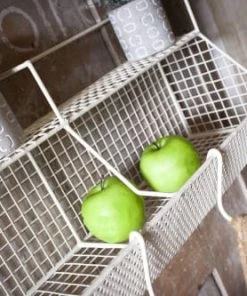 PIB Étagères Rangement Mural En Métal Blanc -Vaisseliers Soldes Magasin rangement mural en metal blanc 4