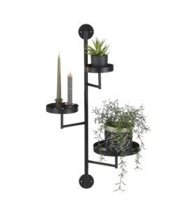 Mica Decorations Étagères Rangement Mural En Métal Noir -Vaisseliers Soldes Magasin rangement mural en metal noir 14