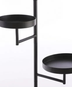 Mica Decorations Étagères Rangement Mural En Métal Noir -Vaisseliers Soldes Magasin rangement mural en metal noir 3