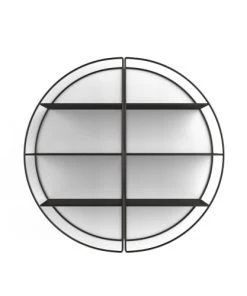 Potiron Paris Étagères Set De 2 étagères Murales En Métal Noir