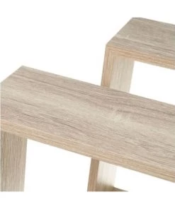 Wadiga Étagères Set De 3 étagères Murales Carrées En Bois 30x30x12cm -Vaisseliers Soldes Magasin set de 3 etageres murales carrees en bois 30x30x12cm 3