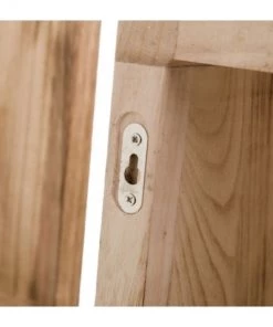 Wadiga Set De 3 Étagères Murales En Bois De Paulownia - 38x38x20cm -Vaisseliers Soldes Magasin set de 3 etageres murales en bois de paulownia 38x38x20cm 2