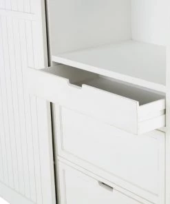 Maisons Du Monde Vaisseliers Vaisselier 1 Porte 3 Tiroirs Blanc -Vaisseliers Soldes Magasin vaisselier 1 porte 3 tiroirs blanc 1000 1 14 219692 5