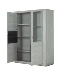 Gami Vaisseliers Vaisselier 2 Portes Atalante En Bois Gris -Vaisseliers Soldes Magasin vaisselier 2 portes atalante en bois gris 3