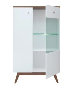 Brw Vaisseliers Vaisselier 2 Portes Blanc Et Naturel -Vaisseliers Soldes Magasin vaisselier 2 portes blanc et naturel 14