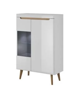 Its Vaisseliers Vaisselier 2 Portes Blanc Et Naturel