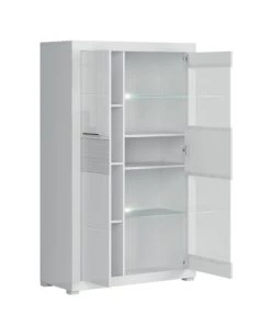 Brw Vaisseliers Vaisselier 2 Portes Blanc Laqué 5 Brw Vaisseliers Vaisselier 2 Portes Blanc Laqué -Vaisseliers Soldes Magasin vaisselier 2 portes blanc laque 2