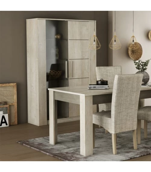 Calicosy Vaisseliers Vaisselier 2 Portes Décor Chêne Campagne - L114 X H175,8 Cm 2 Calicosy Vaisseliers Vaisselier 2 Portes Décor Chêne Campagne - L114 X H175,8 Cm – Image 2