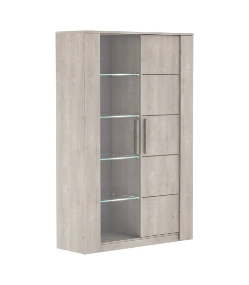 Calicosy Vaisseliers Vaisselier 2 Portes Décor Chêne Campagne - L114 X H175,8 Cm 3 Calicosy Vaisseliers Vaisselier 2 Portes Décor Chêne Campagne - L114 X H175,8 Cm – Image 3