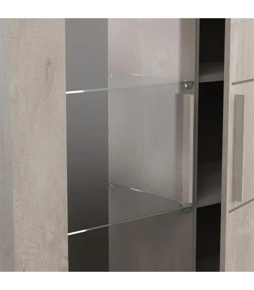 Calicosy Vaisseliers Vaisselier 2 Portes Décor Chêne Campagne - L114 X H175,8 Cm 5 Calicosy Vaisseliers Vaisselier 2 Portes Décor Chêne Campagne - L114 X H175,8 Cm – Image 5