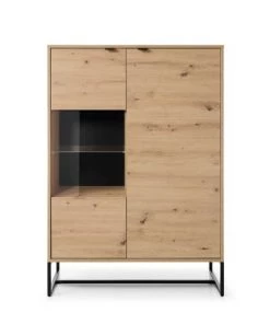 Its Vaisseliers Vaisselier 2 Portes Naturel Et Metal -Vaisseliers Soldes Magasin vaisselier 2 portes naturel et metal 2