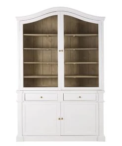 Maisons Du Monde Vaisseliers Vaisselier 4 Portes 2 Tiroirs En Manguier Massif Blanc