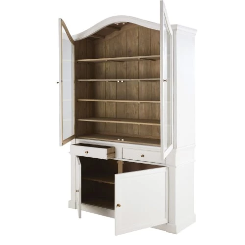 Maisons Du Monde Vaisseliers Vaisselier 4 Portes 2 Tiroirs En Manguier Massif Blanc 2 Maisons Du Monde Vaisseliers Vaisselier 4 Portes 2 Tiroirs En Manguier Massif Blanc – Image 2