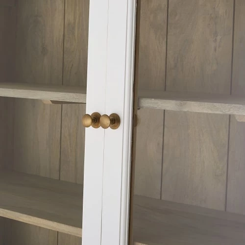 Maisons Du Monde Vaisseliers Vaisselier 4 Portes 2 Tiroirs En Manguier Massif Blanc 3 Maisons Du Monde Vaisseliers Vaisselier 4 Portes 2 Tiroirs En Manguier Massif Blanc – Image 3