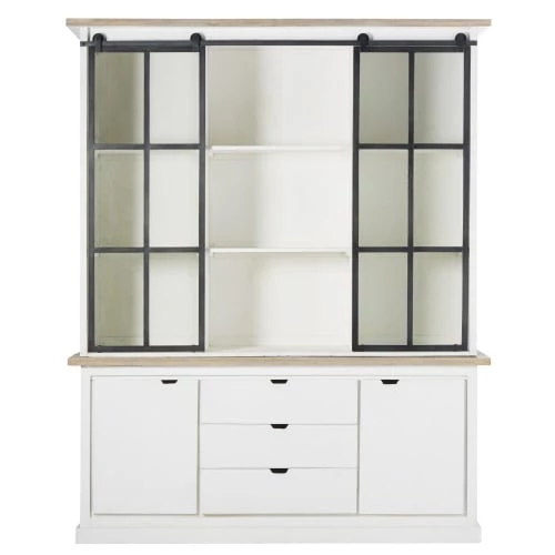 Maisons Du Monde Vaisseliers Vaisselier 4 Portes En Manguier Massif Blanc Et Verre Trempé 1 Maisons Du Monde Vaisseliers Vaisselier 4 Portes En Manguier Massif Blanc Et Verre Trempé