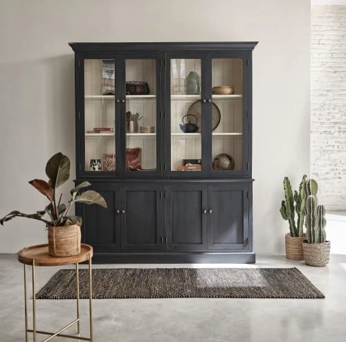 Maisons Du Monde Vaisseliers Vaisselier 8 Portes Gris Anthracite 5 Maisons Du Monde Vaisseliers Vaisselier 8 Portes Gris Anthracite – Image 5