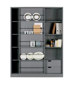 Woood Vaisseliers Vaisselier à Porte Coulissante En Pin Gris -Vaisseliers Soldes Magasin vaisselier a porte coulissante en pin gris 5