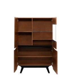 Vaisseliers Soldes Magasin -Vaisseliers Soldes Magasin vaisselier bas 4 portes naturel fonce 1